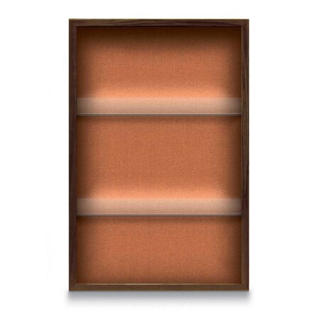 United Visual Products Outdoor Enclosed Combo Board, 48"x36", Satin Frame/Blue & Surf UVCB4836OD-BLUE-SURF